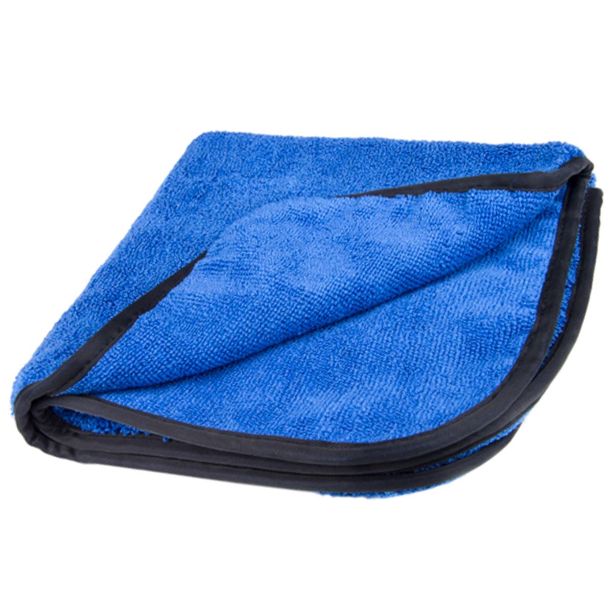 PDP 16" x 24" Plush Heavy Hemmed Microfiber Towel - Blue/Black - PDP