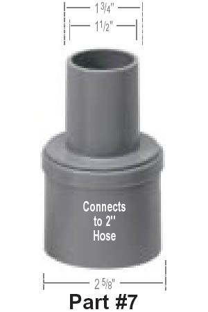 Mr. Nozzle 1 1/2" to 2" Connector Swivel - PDP