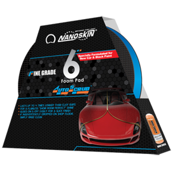 Nanoskin Autoscrub 6" Fine Blue Clay Pad - PDP