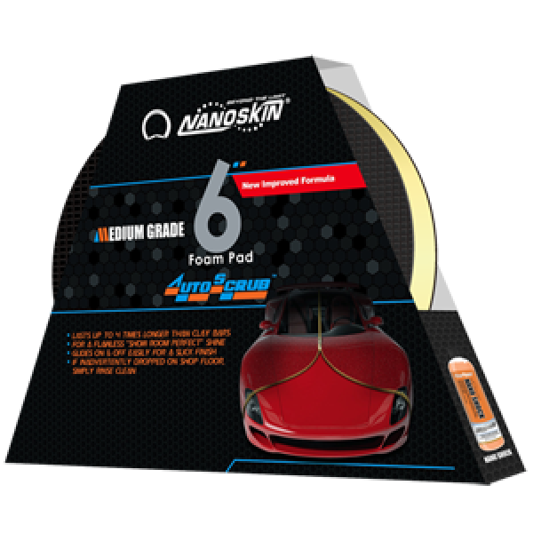 Nanoskin Autoscrub 6" Medium Yellow Clay Pad - PDP