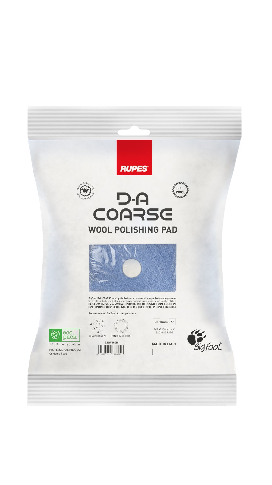 Rupes D-A Coarse Wool Pad