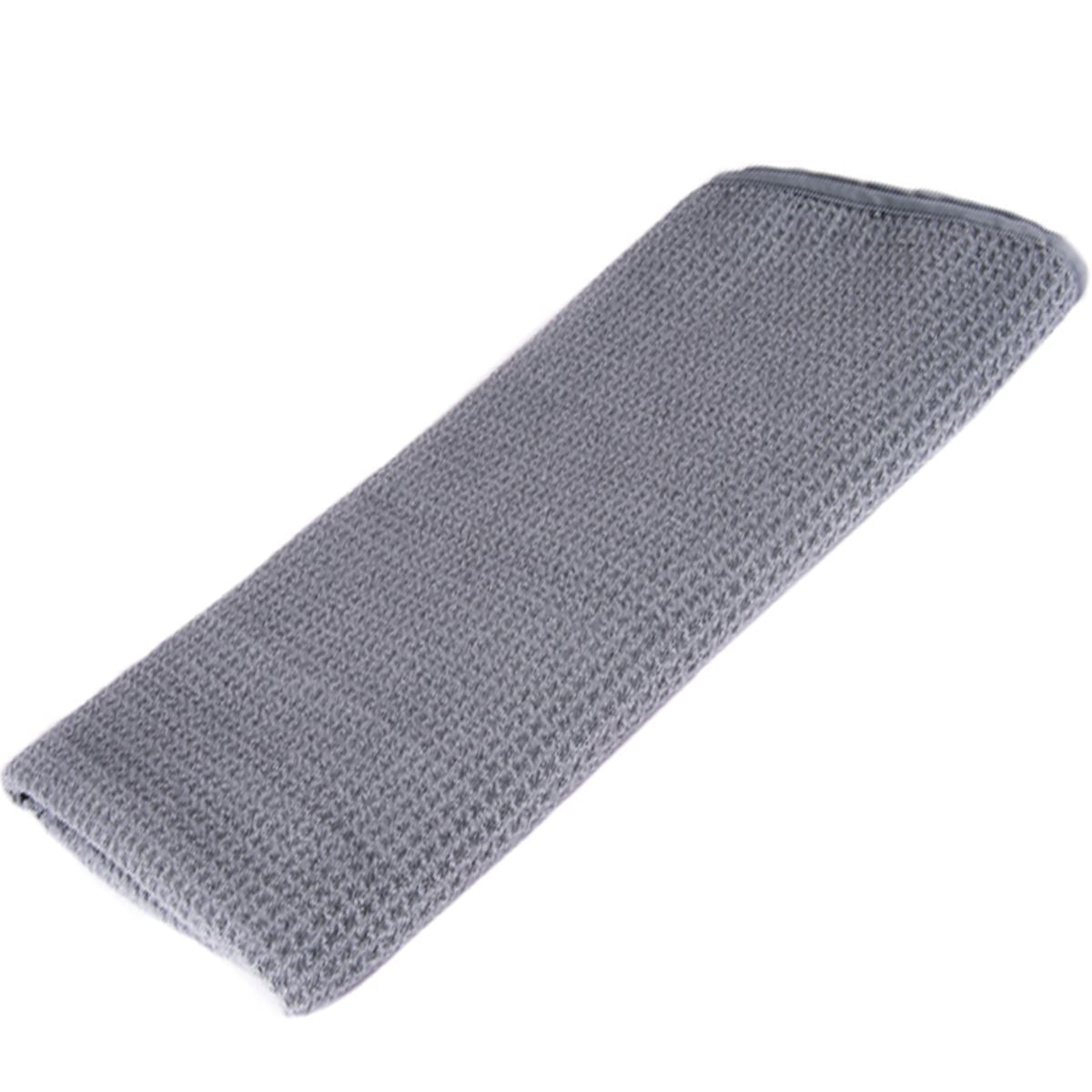 PDP Microfiber Grey Waffle Drying Towel - 380GSM - PDP