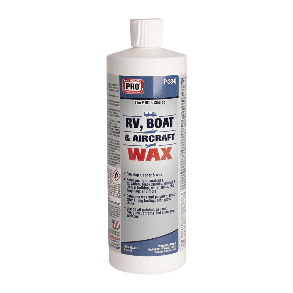 Pro Wax Pro Rv, Boat & Aircraft Wax - Quart - PDP