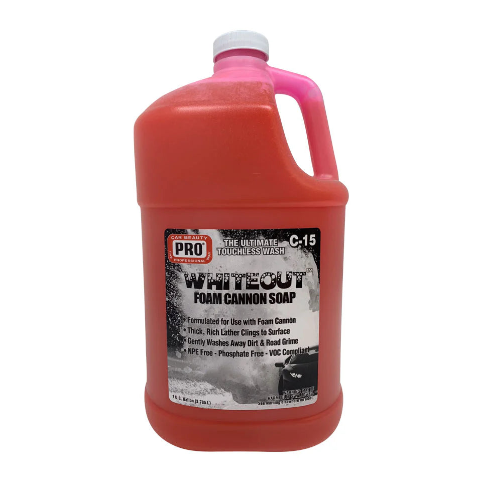 Pro Wax Pro Whiteout Foam Cannon Soap - Gallon - PDP