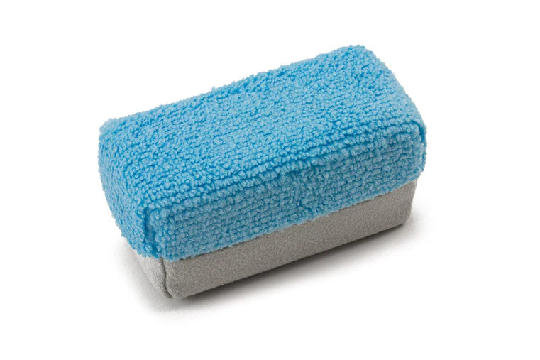 Mini Microfiber Coating Applicator Sponge with Plastic Barrier