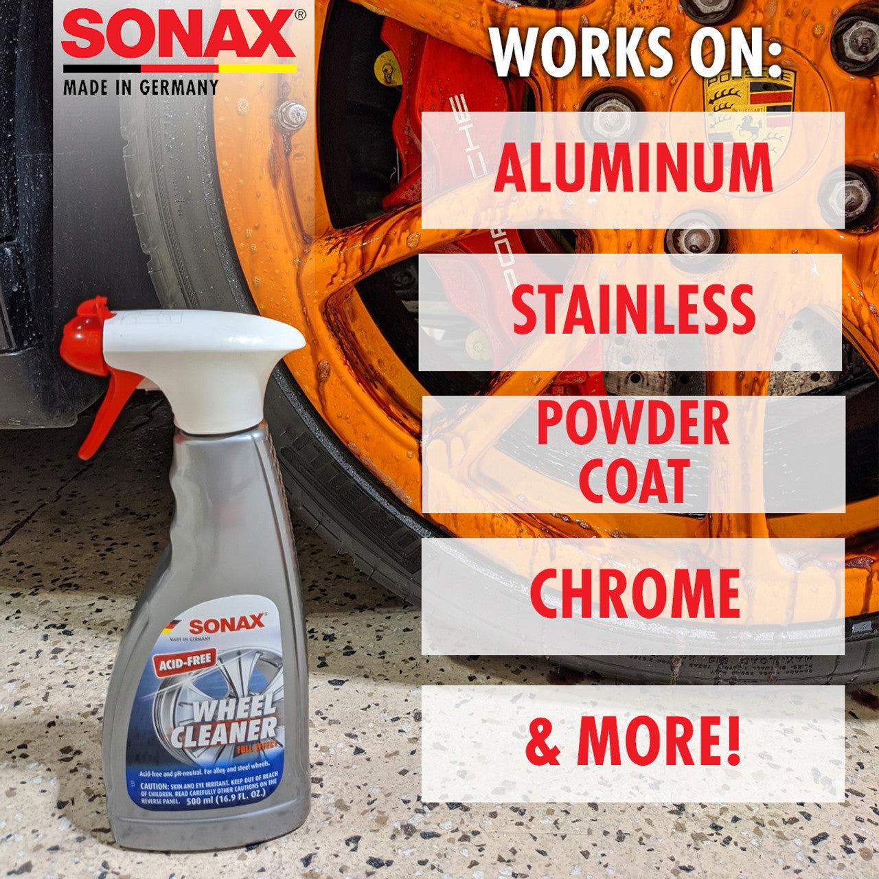 Sonax Wheel Cleaner Full Effect - 500mL - PDP