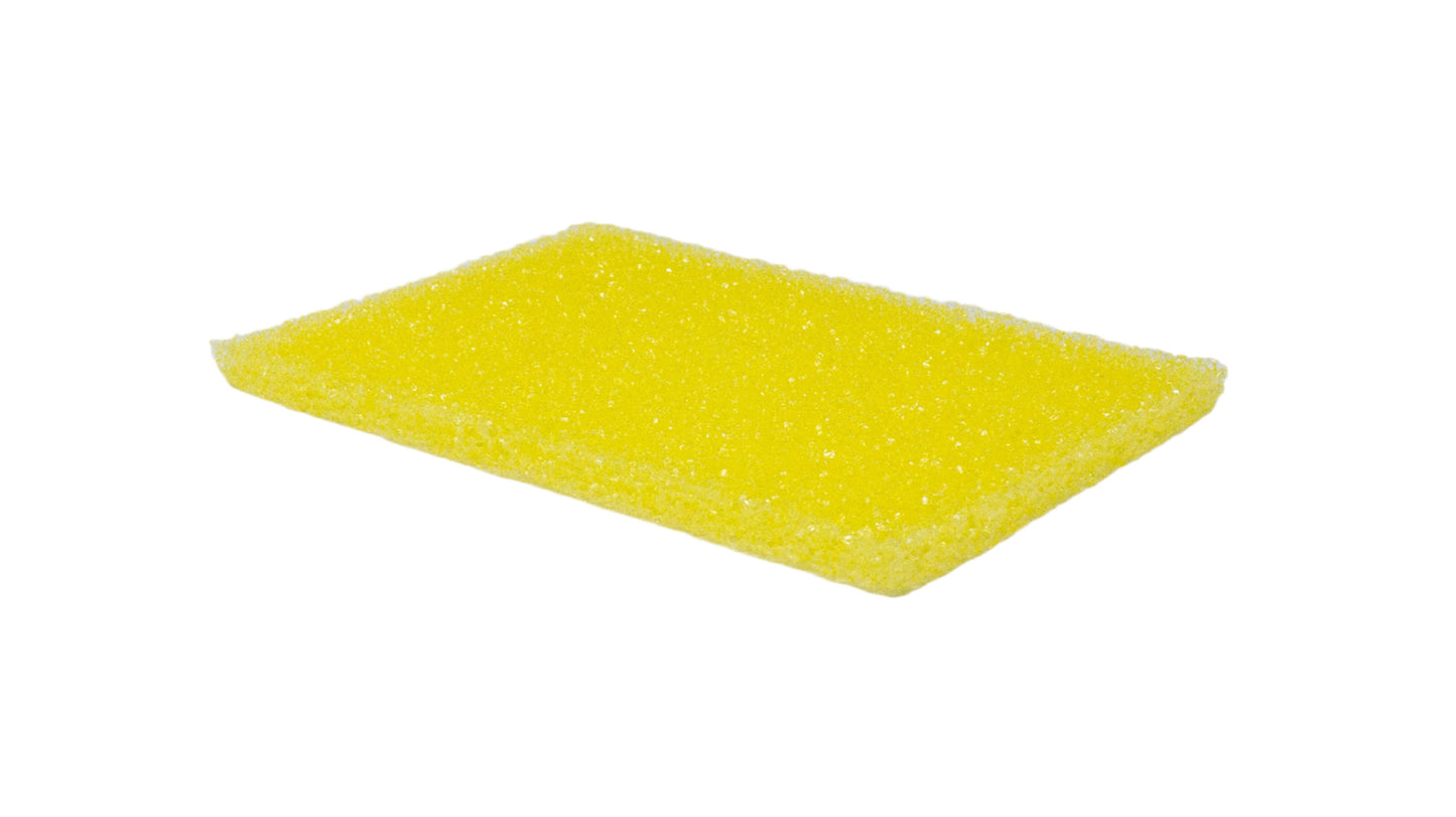1/4" Thin Yellow Bug Sponge Pad - 6 Pack - PDP