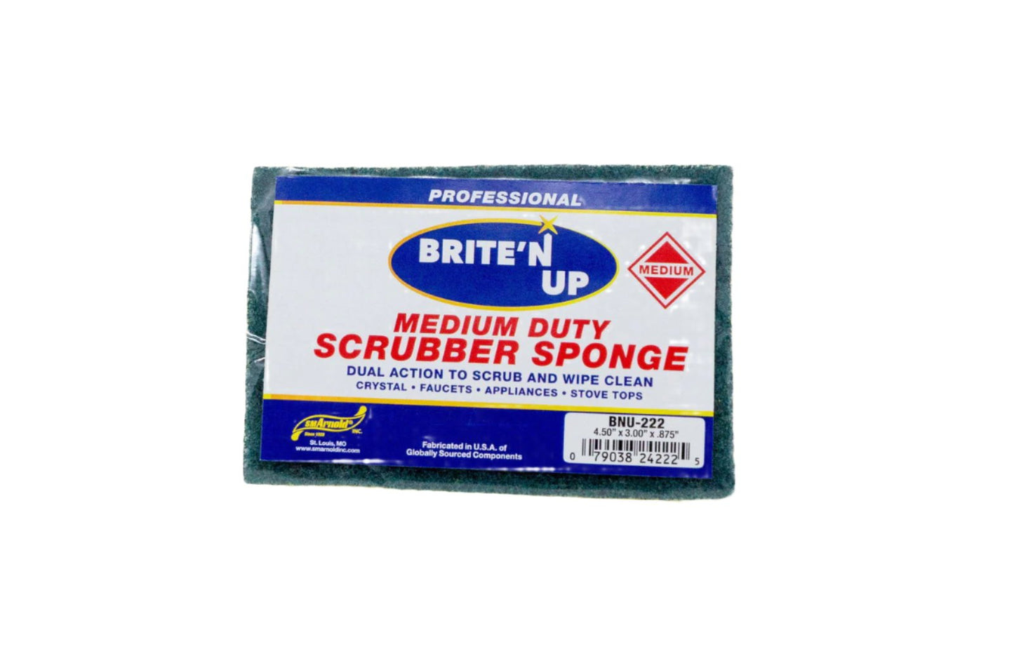 S.M. Arnold SM Arnold 4 1/2" x 3" x 1" Scrubber Sponge - PDP