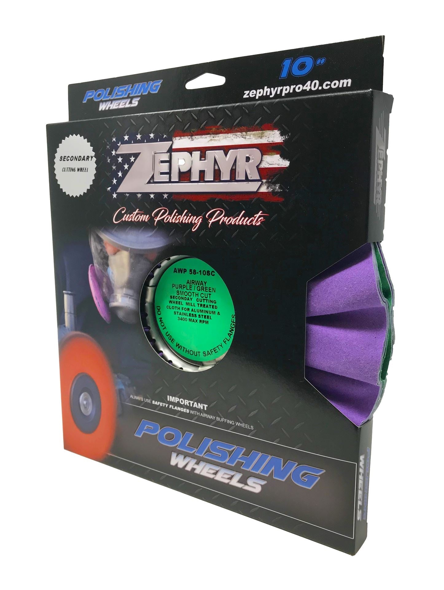 Zephyr Zephyr Purple/Green Finish - 10 Inch - PDP