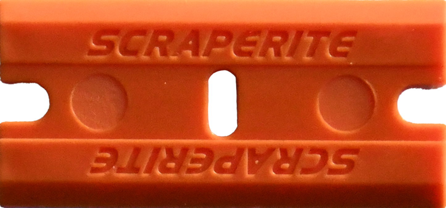 Scraperite Orange Plastic Razor Blades