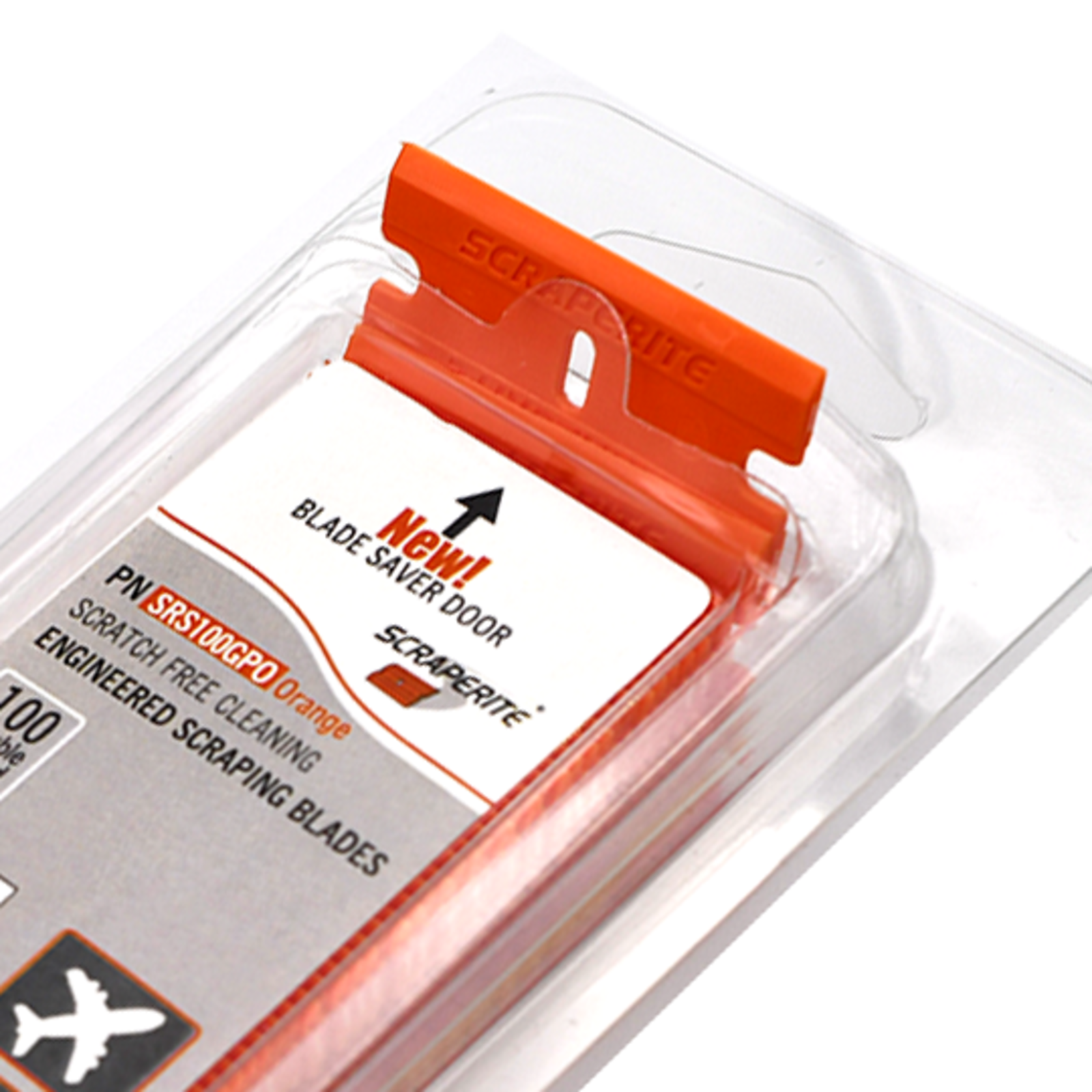 Scraperite Orange Plastic Razor Blades | Replacement Blades (100 Pack ...