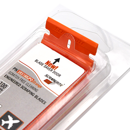 Scraperite Orange Plastic Razor Blades